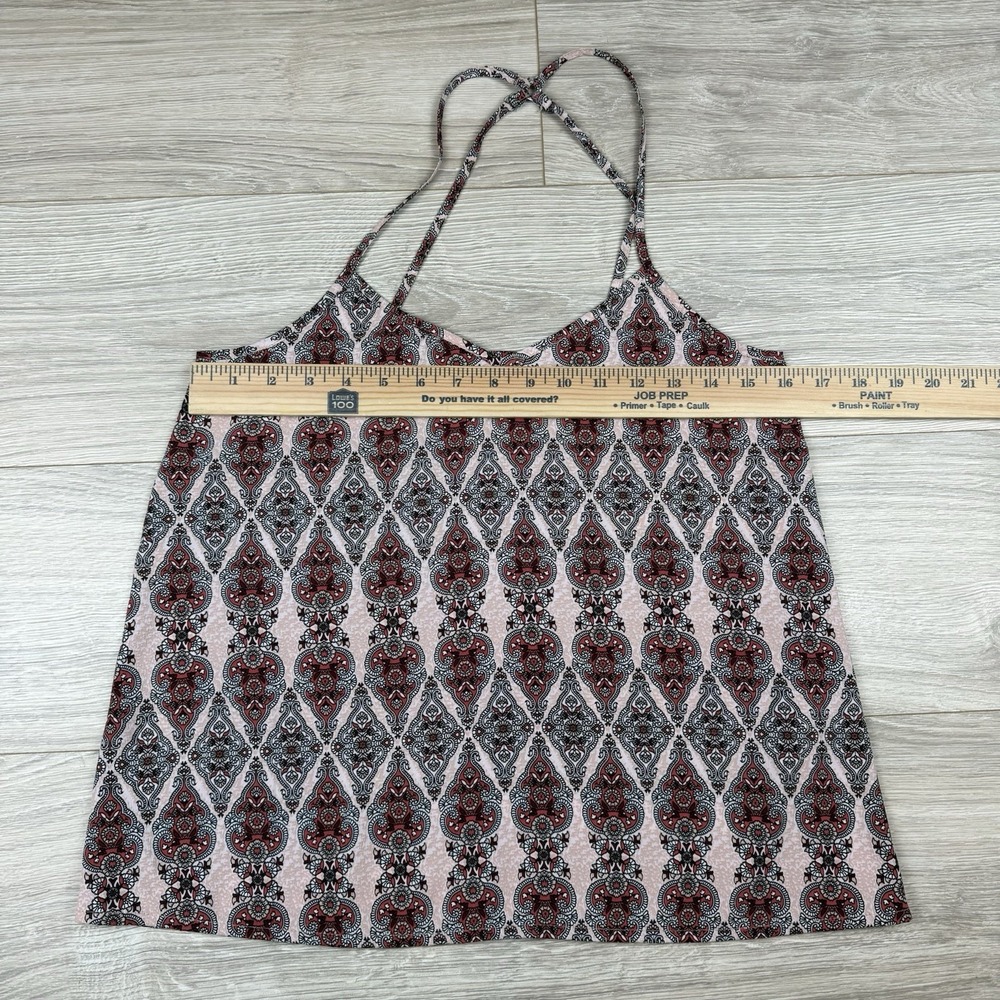 Hollister Y2K Red Pink Paisley Camisole Bella Swan Swancore Coquette Dainty Sz S - Picture 4 of 6